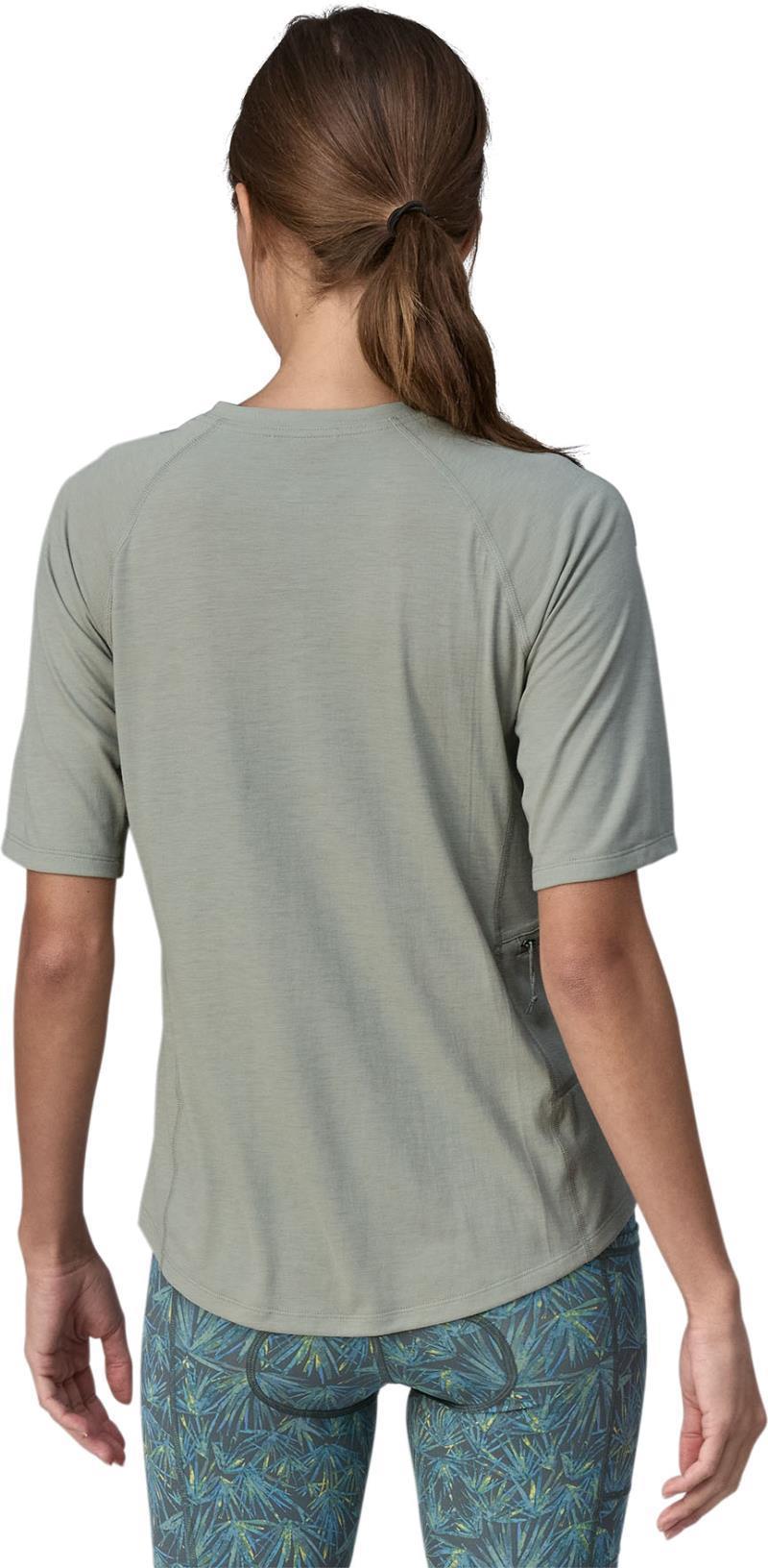 Capilene Cool Trail Bike Henley - Womens - Sleet Green 3
