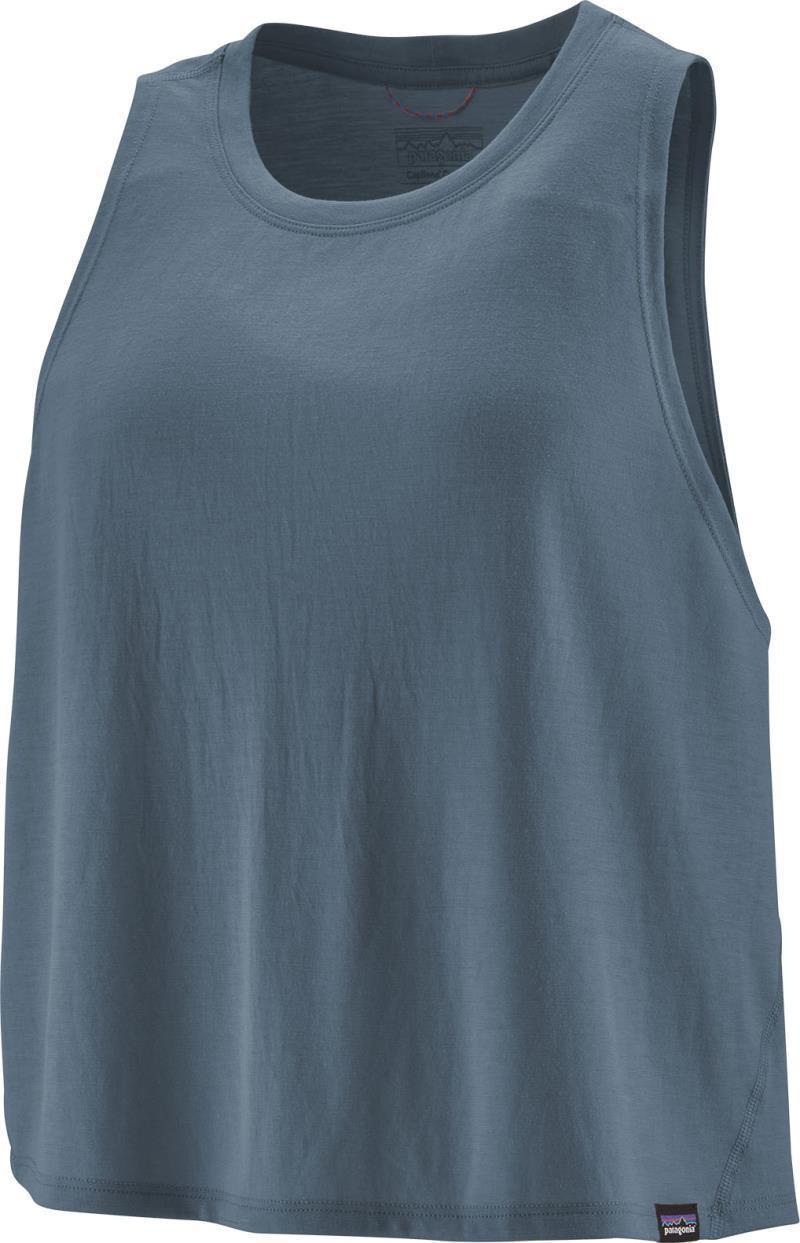 Capilene Cool Trail Cropped Tank - Womens - Utility Blue 1
