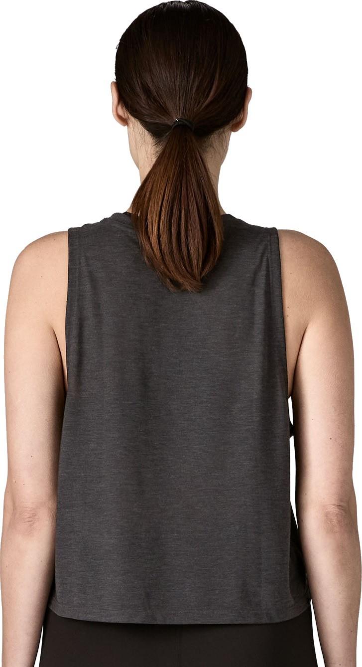 Capilene Cool Trail Cropped Tank - Womens - ink black 1