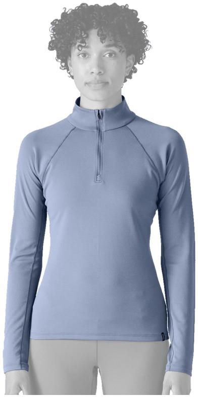 Capilene Midweight Zip Neck - Womens - ghost blue 1