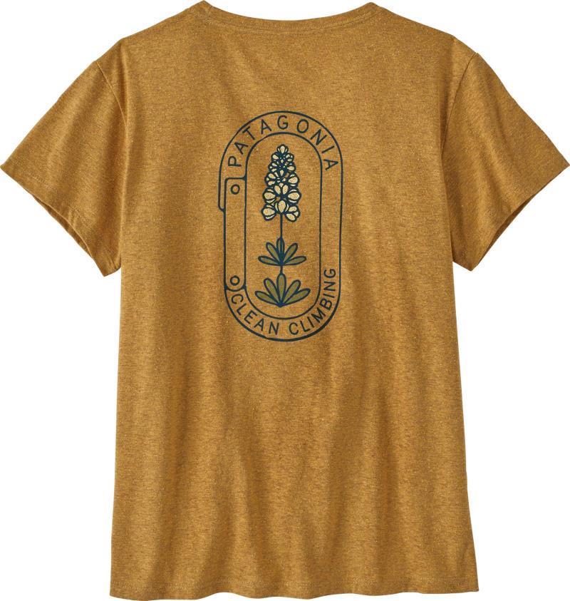 Clean Climb Bloom Pocket Responsibili-Tee - Womens - Pufferfish Gold 2