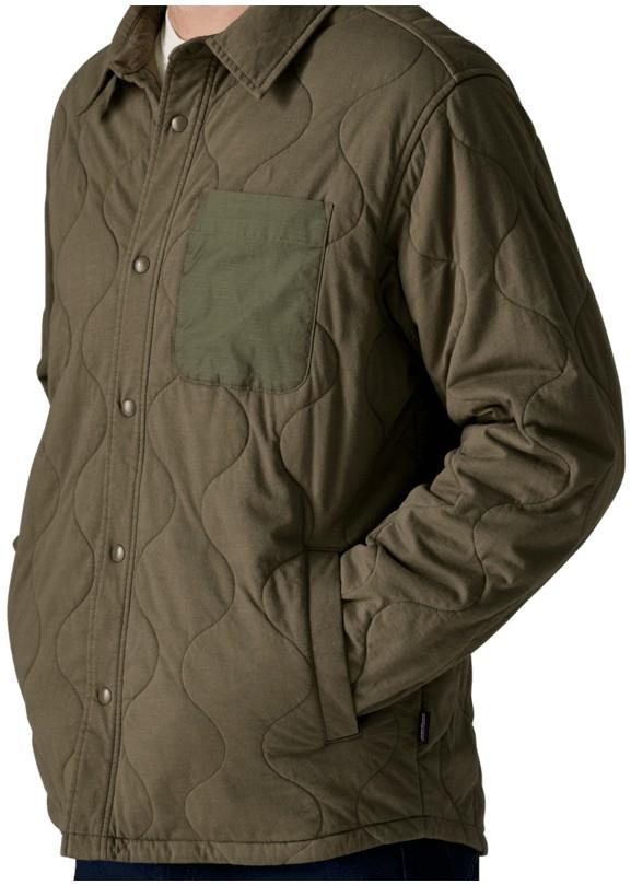 Daily Quilted Shirt Jacket - Mens - basin green 1