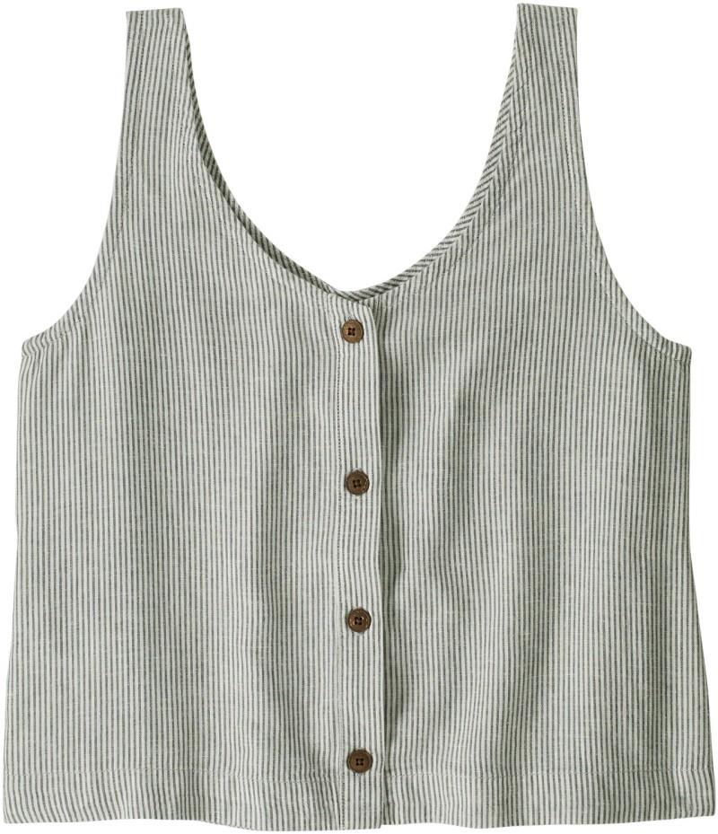 Garden Island Top - Womens - solstice stripe / smolder blue 1