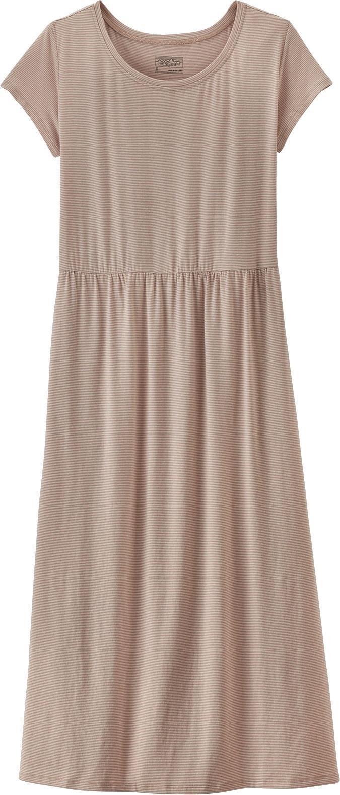 Kamala T-Shirt Dress - long plains / pampas tan 1