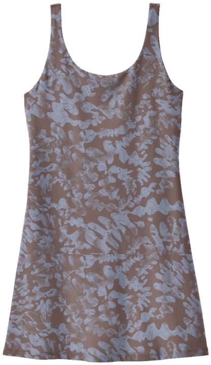 Maipo Dress - Womens - swirls / crimini taupe 1