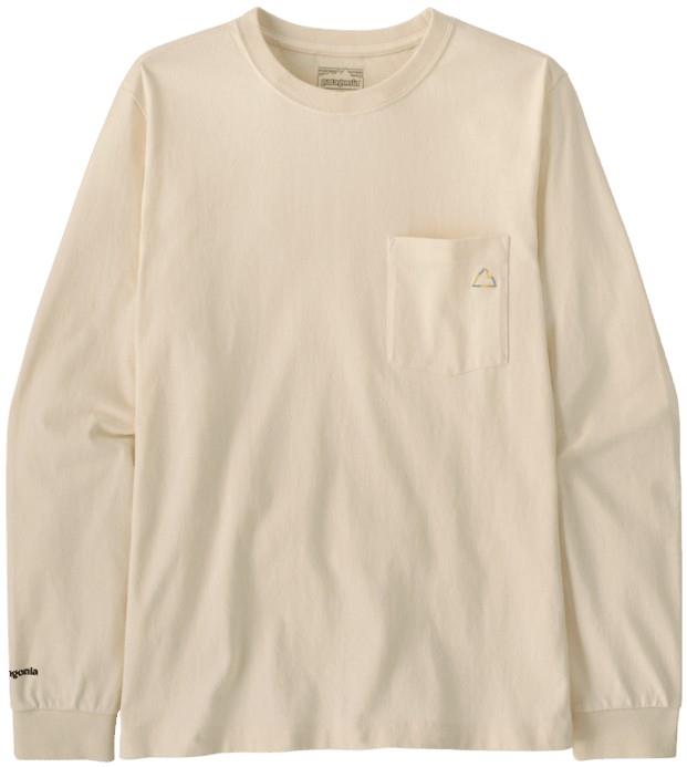 Midweight Fitz Roy Massif Pocket LS Tee - Mens - undyed natural 1
