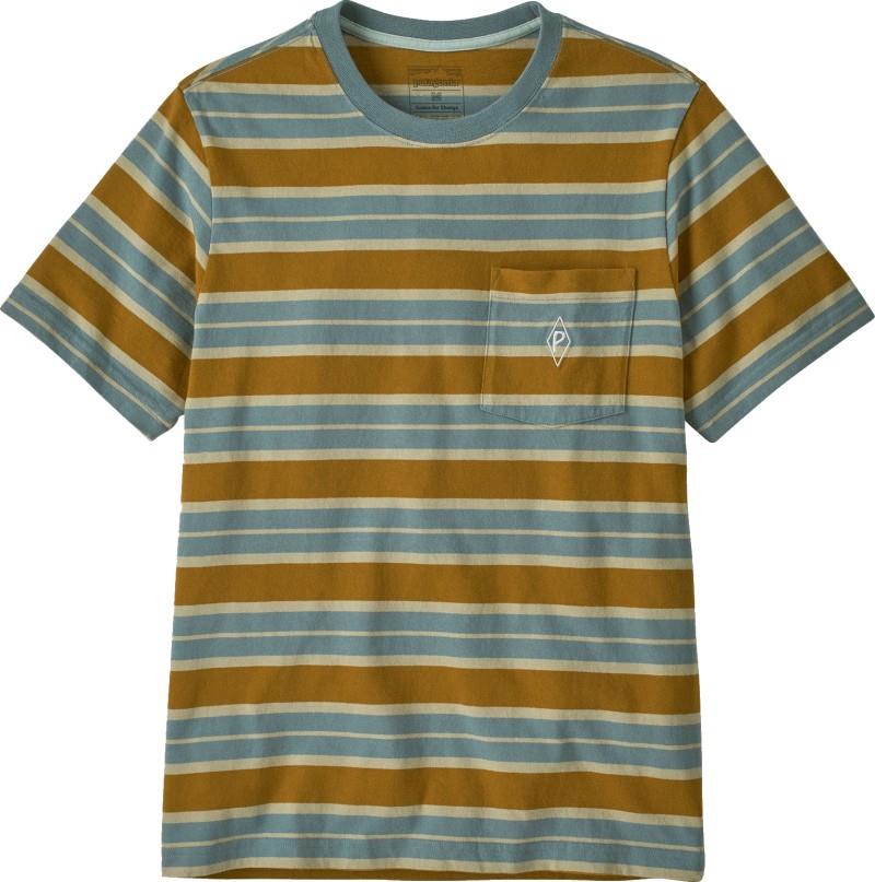 Midweight Water People Mark Pocket Tee - Mens - big wall / blue sage 1