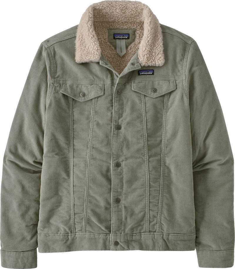 Pile Lined Trucker Jacket - Mens - sleet green 1
