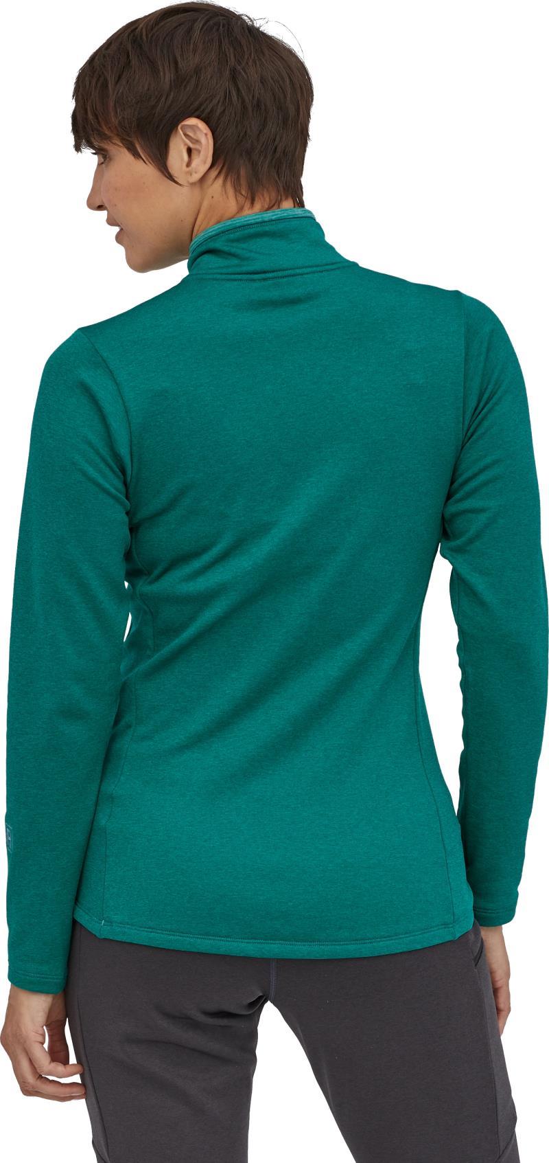 R1 Daily Zip Neck - Womens - borealis green - light borealis green x-dye 1