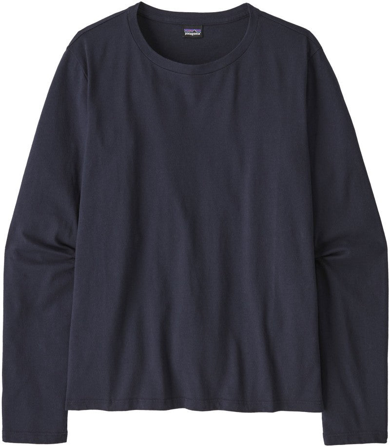 Regenerative Organic Certified Cotton LS Tee - Womens - sunken blue 1