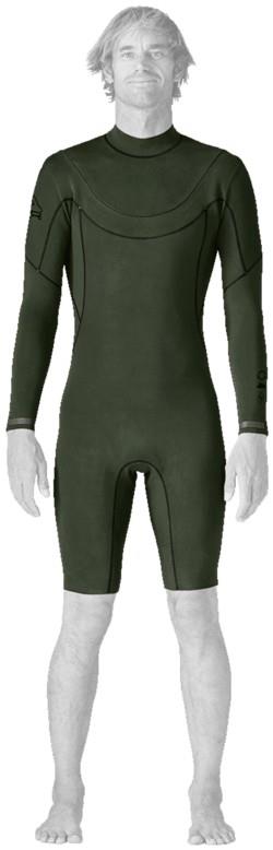 Regulator Lite Front Zip LS Spring Suit - Mens - sea tone green 1
