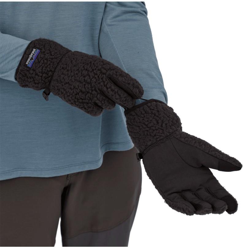 Retro Pile Gloves - black 1