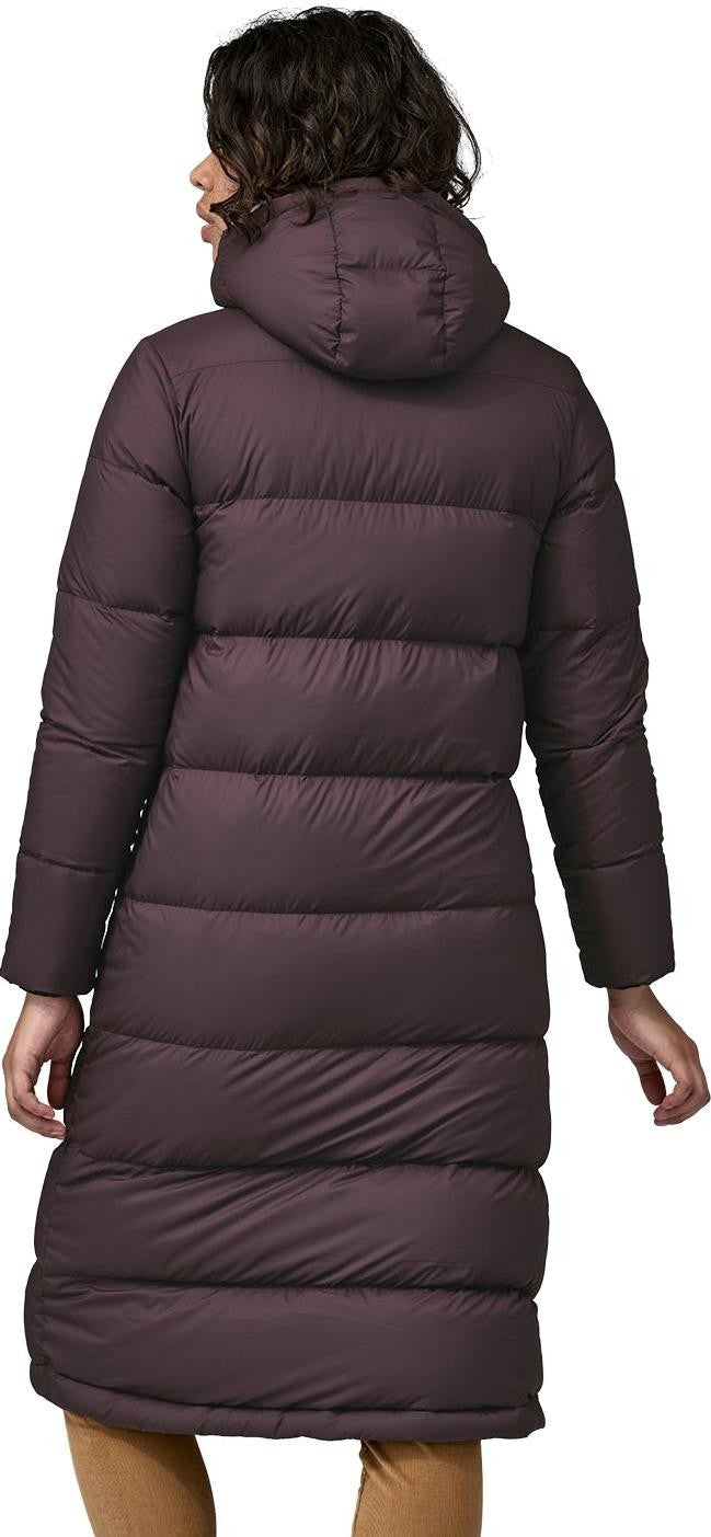 Silent Down Long Parka - Womens - obsidian plum 1