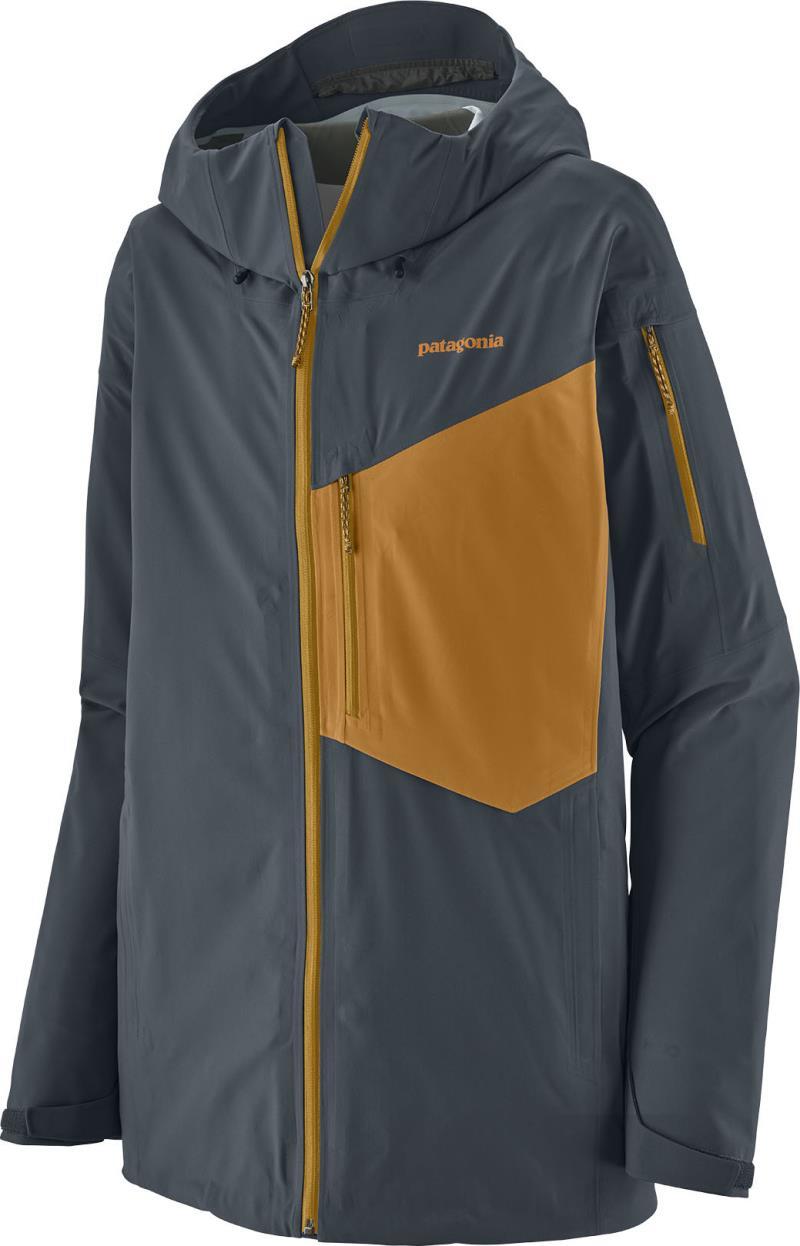 SnowDrifter Jacket - Mens - smolder blue w/raptor brown 1