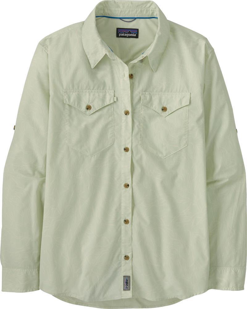 Sun Stretch LS Shirt - Womens - Over Under Water / Wispy Green 1