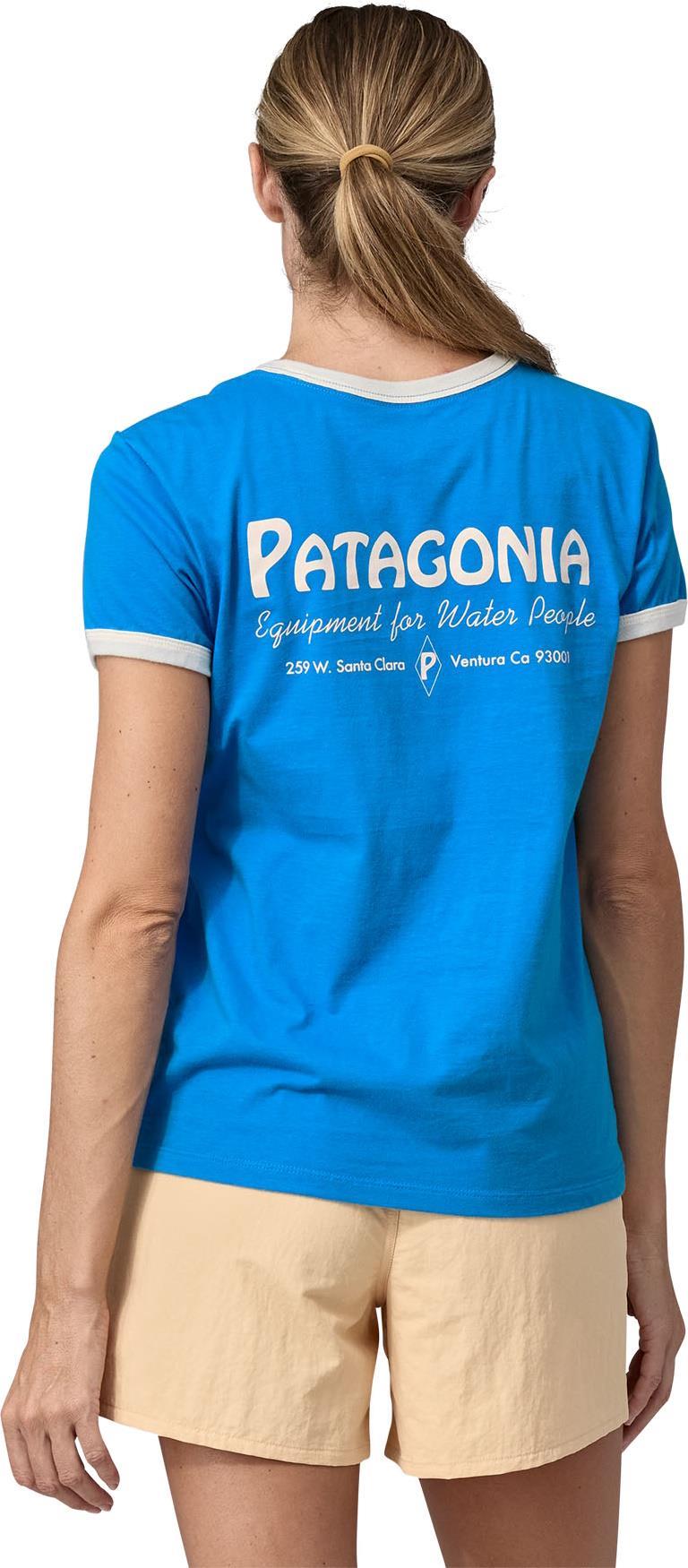 Water People Organic Ringer Tee - Womens - Water People Banner / Vessel Blue 4