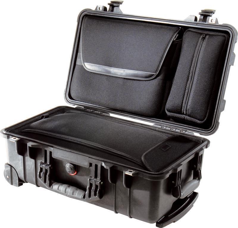 1510LOC Laptop Overnight Case with Luggage Insert - black 1