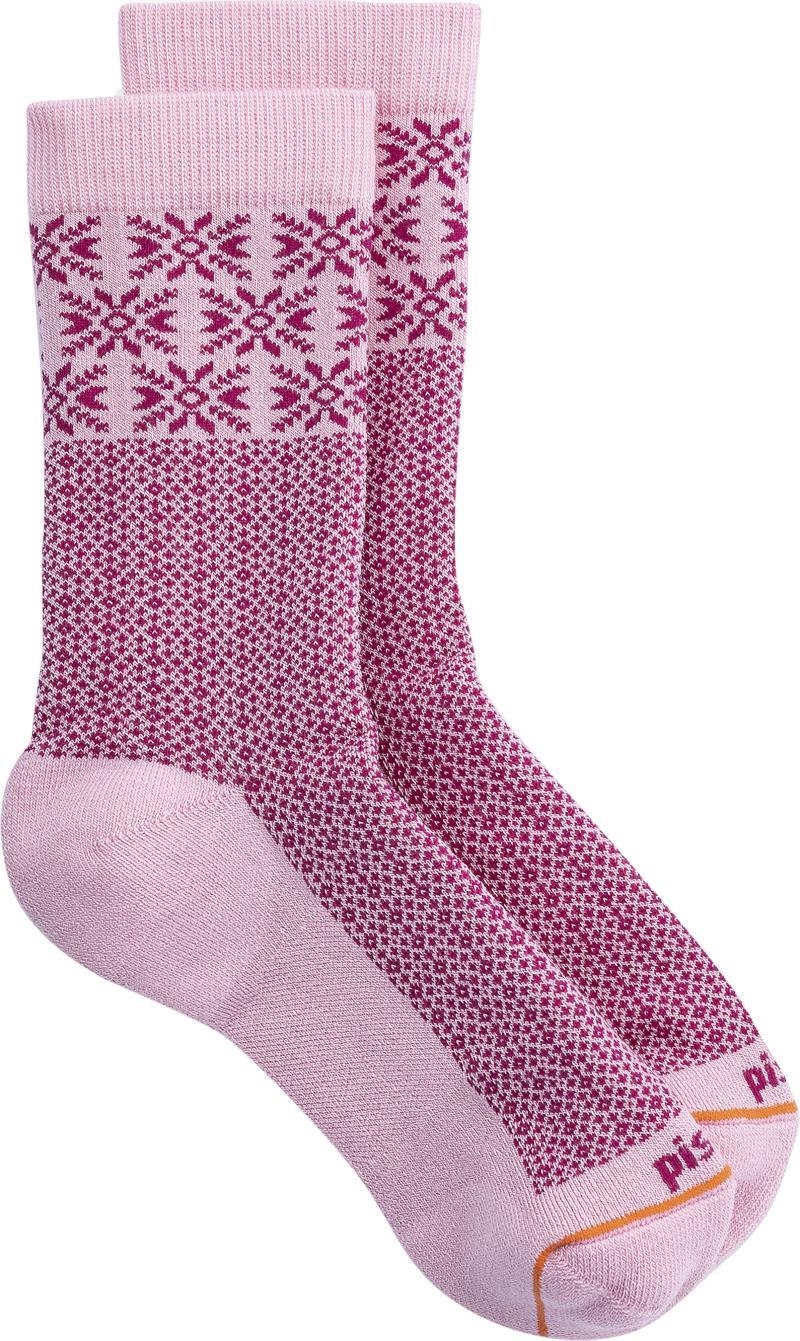 Astrid Crew Socks - Womens - Pink 1