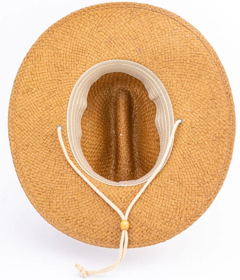Carve Straw Sun Hat - Mens - Tobacco 2