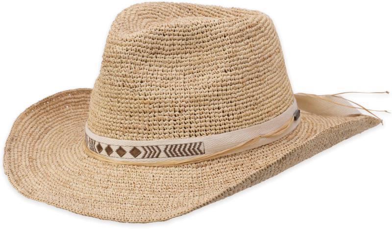 Janis Straw Cowgirl Sun Hat - Womens - Wicker 1