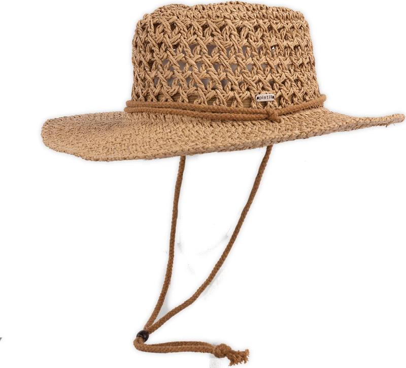 Kenzie Straw Sun Hat - Womens - Golden 1