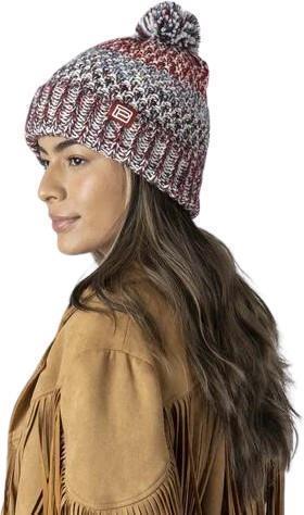 Poppy Beanie - Womens - garnet 1