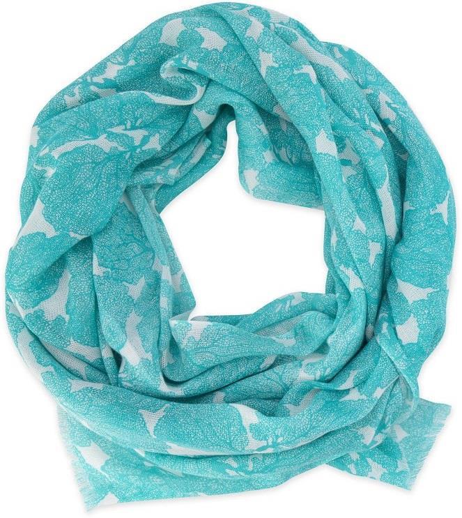 Reef Scarf - Womens - turquoise 1
