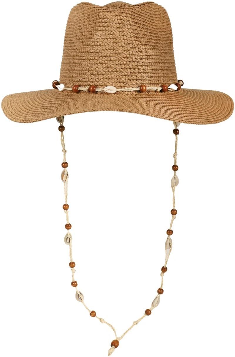 Shelly Straw Sun Hat - Womens - brown 1
