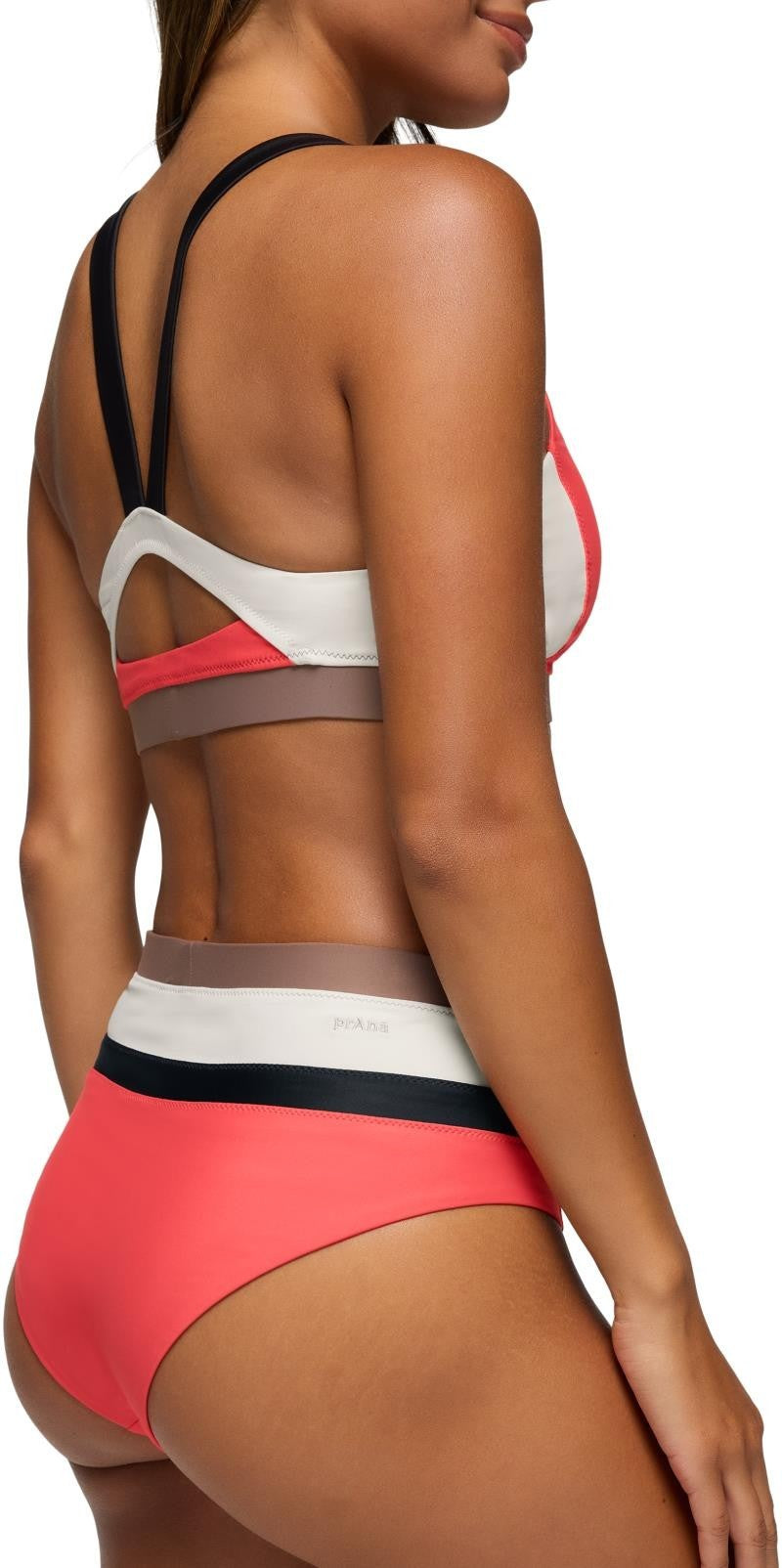 Baja Bound High Rise Bottom - Womens - rose fire colorblock 1
