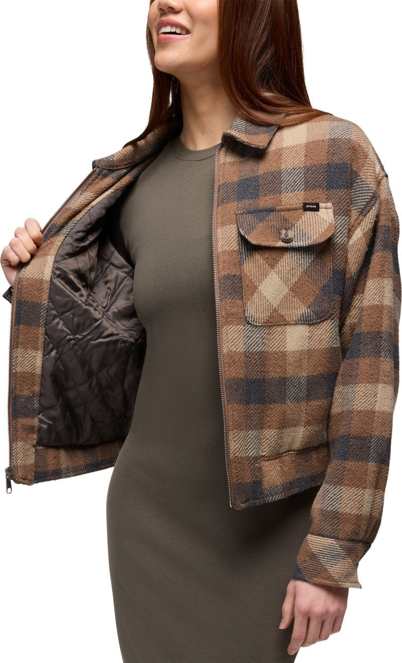 Excursions Flannel Jacket - Womens - shroom 1