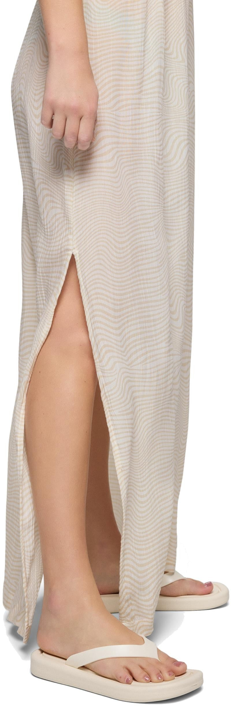 Fernie V-Neck Maxi Dress - soft white wavee 1