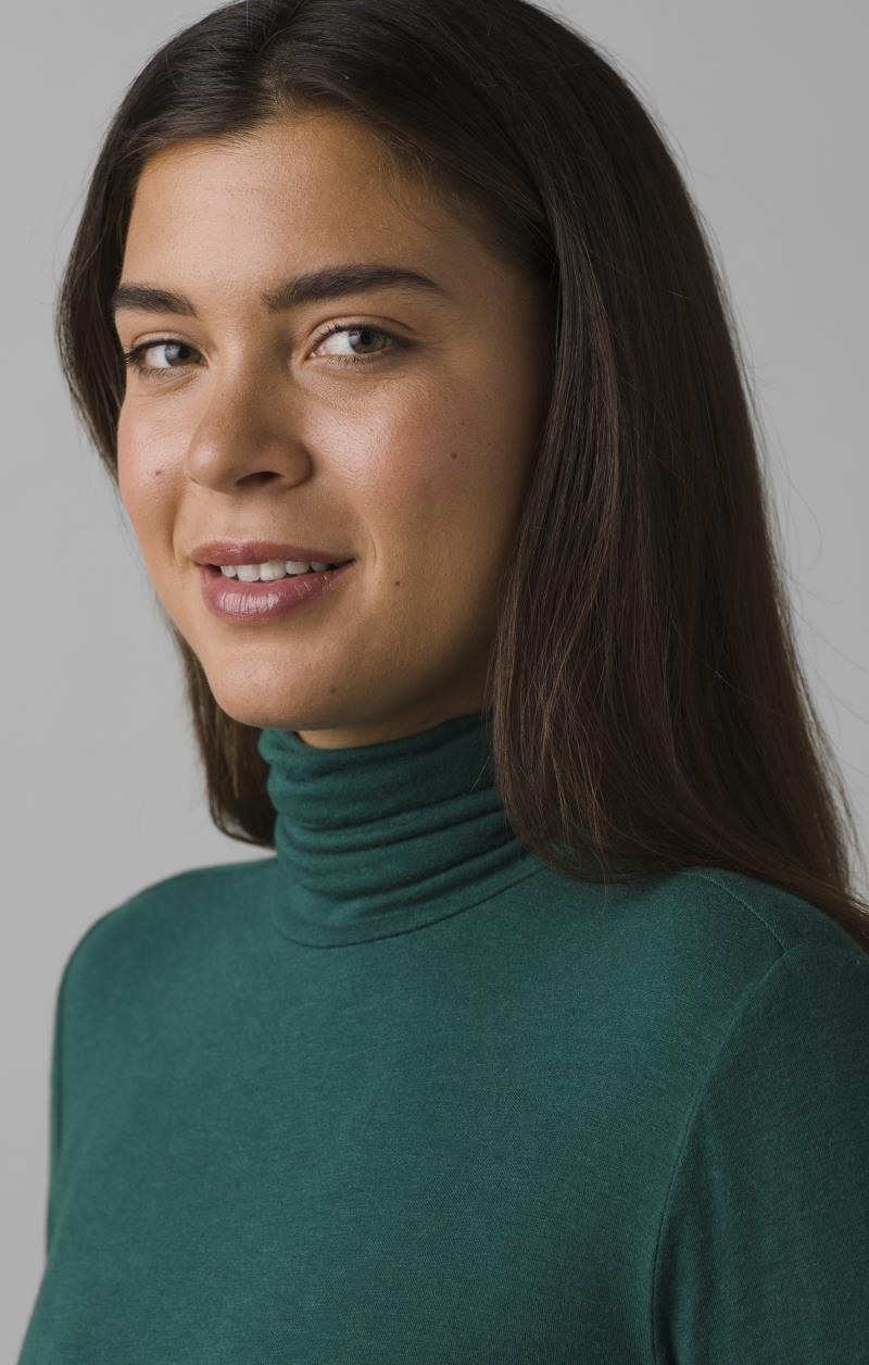 Foundation Turtleneck - Womens - Deep Pine Heather 4