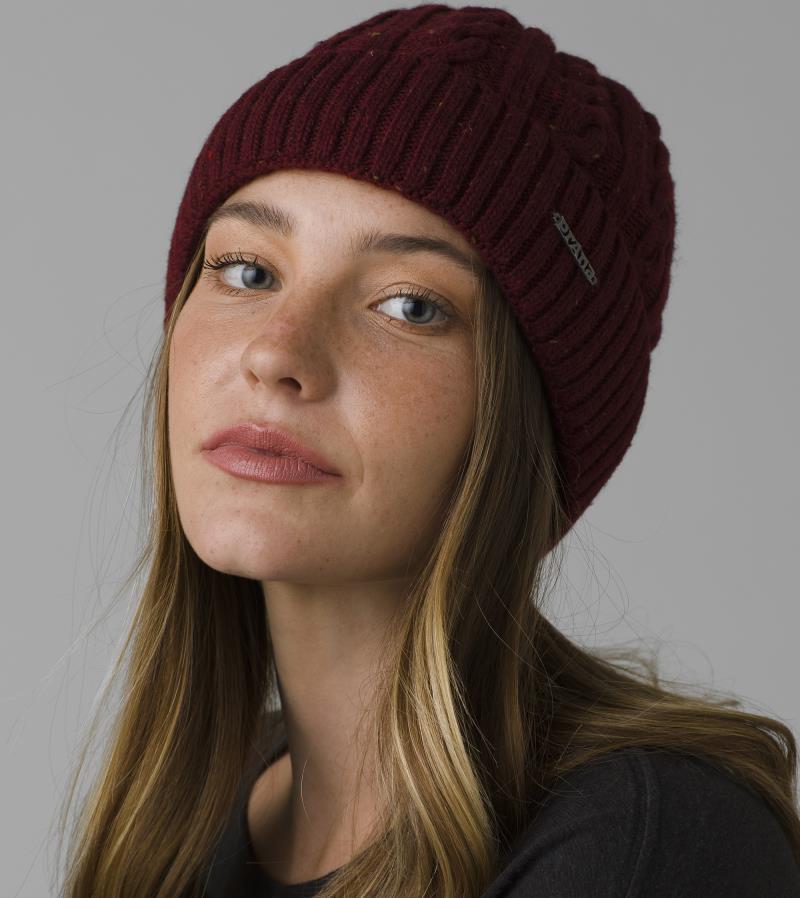 Izzie Beanie - Womens - Spiced Wine 2