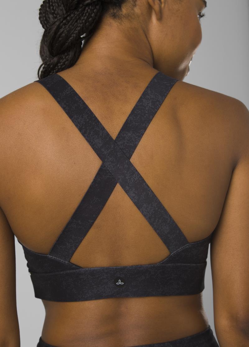 Layna Bra Printed - black sandblast 1