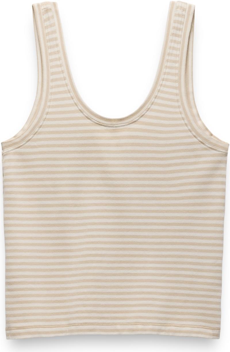 Lotus Tank Top - Womens - stone stripe 1