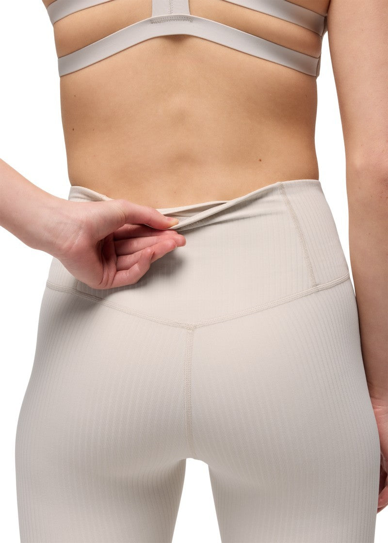 Luxara Rib 7/8 Leggings - Womens - almond 1