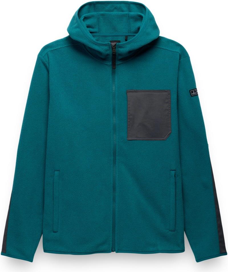 Stretch Zion Fleece Full Zip Hoodie - Mens - blue coral 1