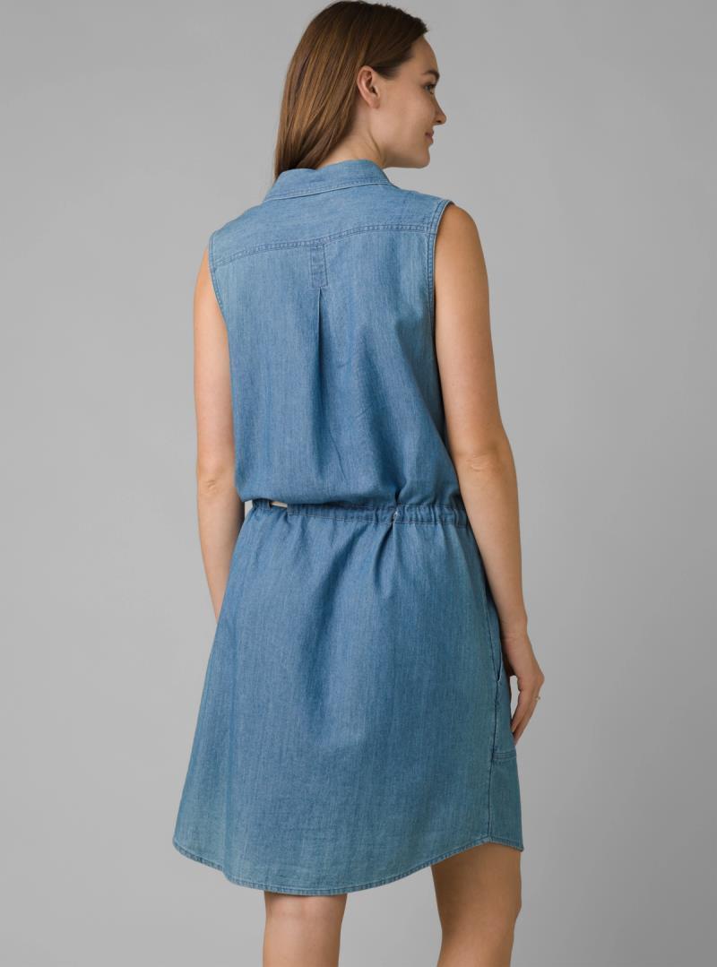 Sunrise Peak Dress - washed blue 1