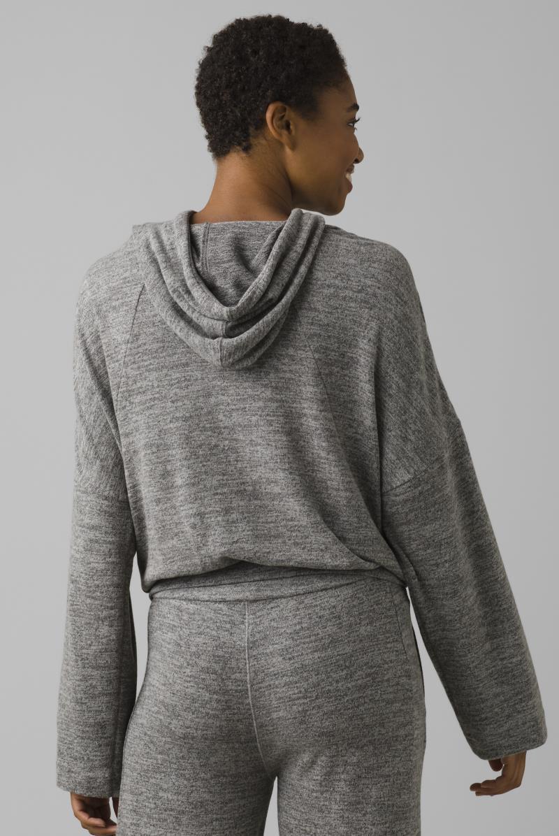 Unwind Lounge Top - Womens - charcoal heather 1