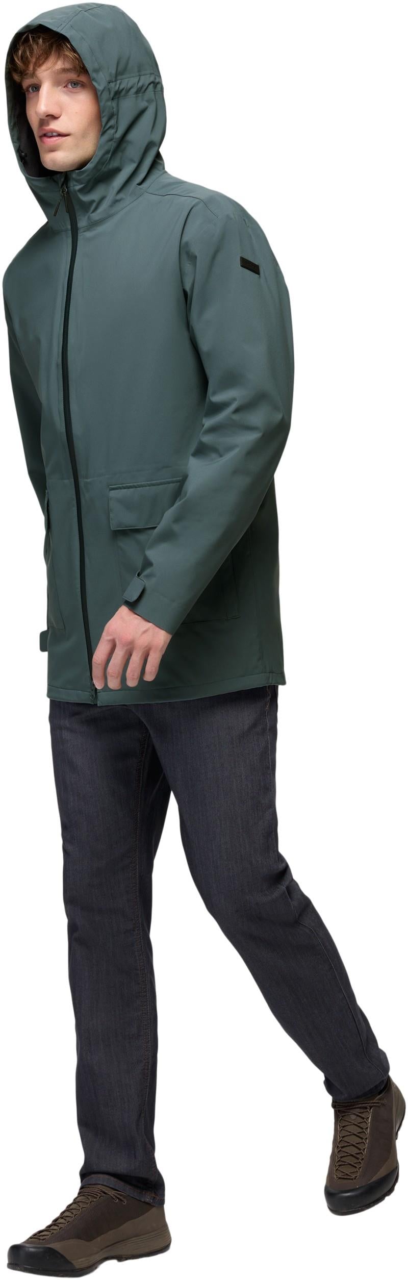 Wildtide Rain Parka - Mens - grey blue 1