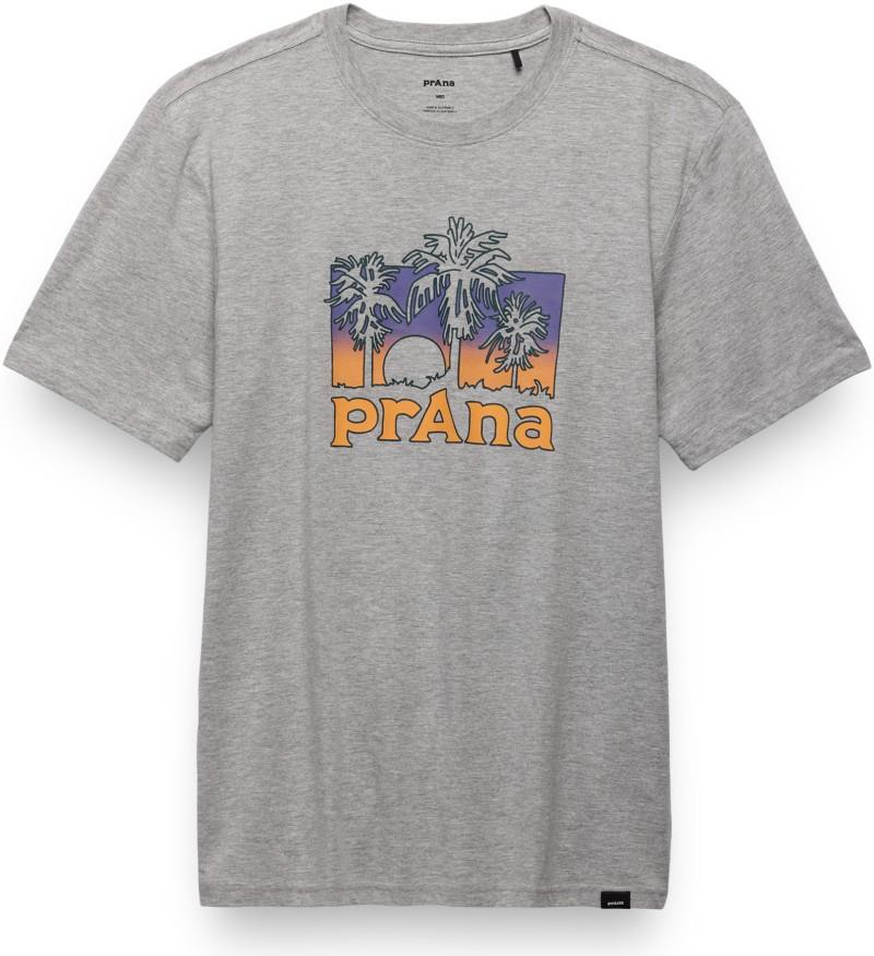 prAna Felspar Palms SS Tee - Mens - heather grey 1