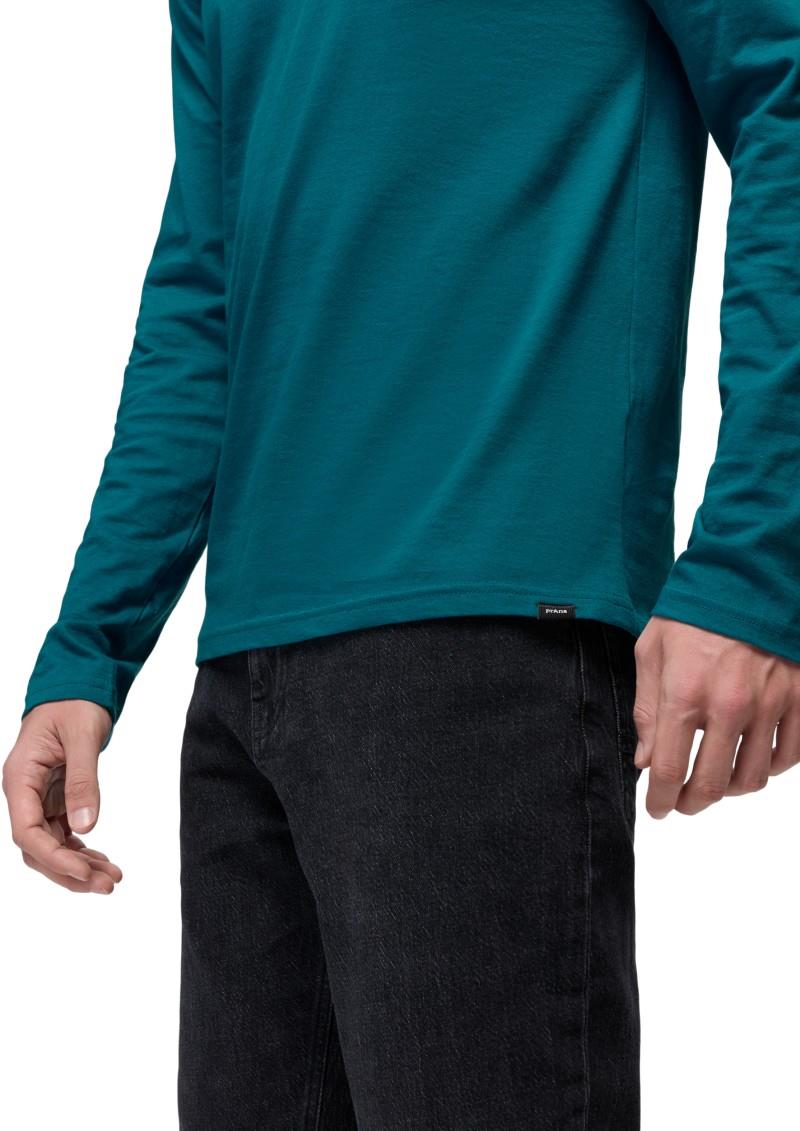 prAna LS Hooded Tee - Mens - blue coral 1