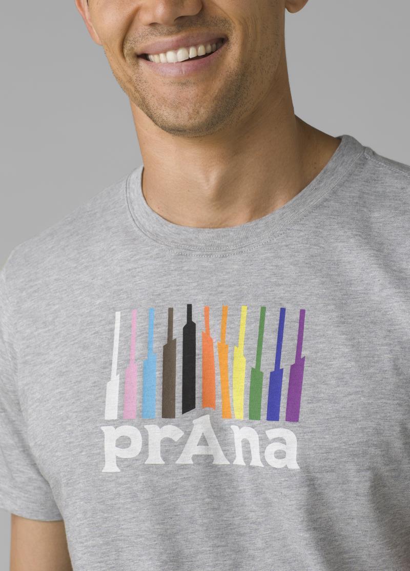 prAna Pride Mountain SS Tee - Mens - medium heather grey 1