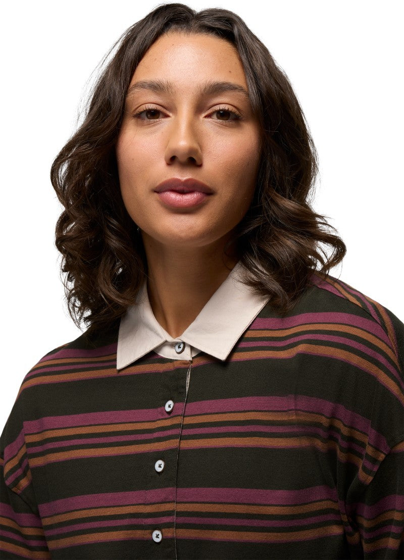 prAna Rugby Dress - nori stripe 1