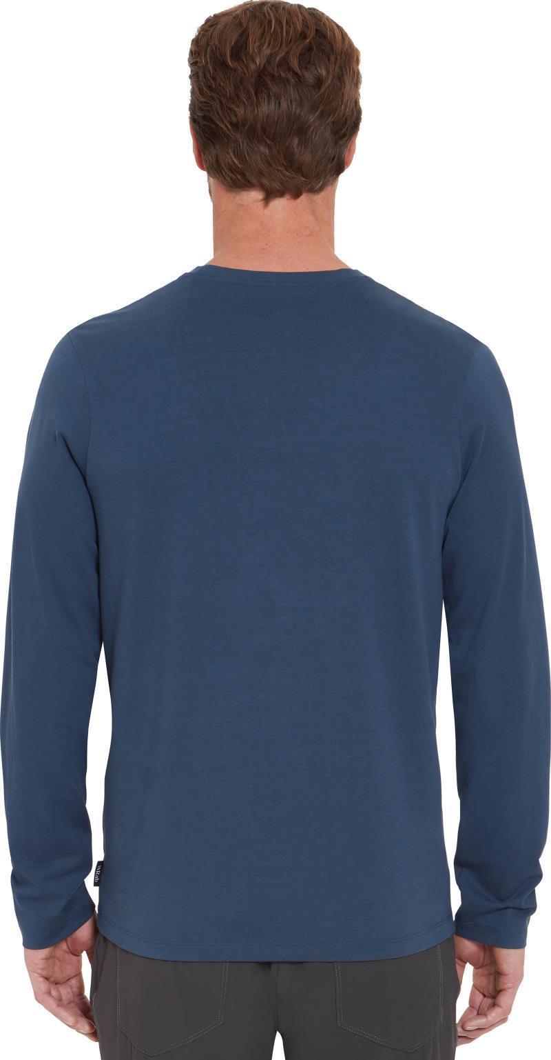 Basecamp Logo Badge LS Tee - Mens - Tempest Blue 4