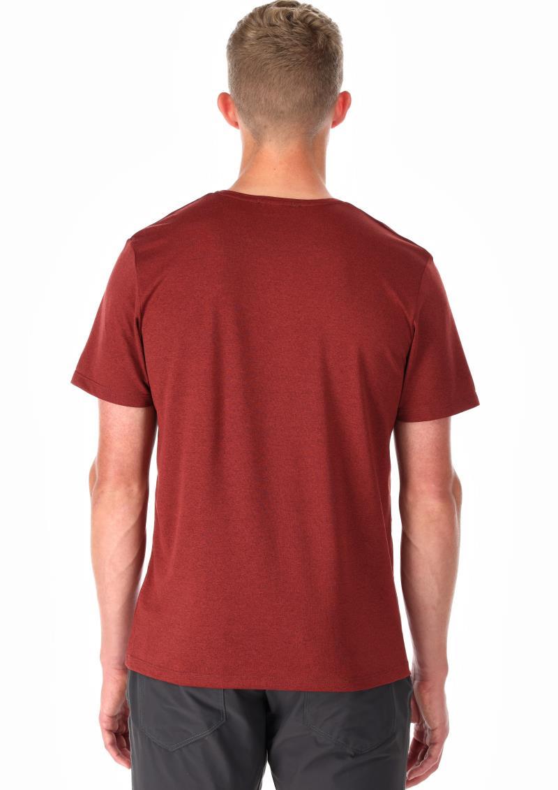 Mantle Mountain Tee - Mens - oxblood red marl 1
