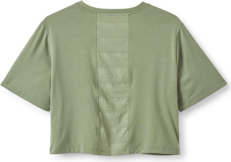 Rivelin Crop Tee - Womens - dark fig green 1