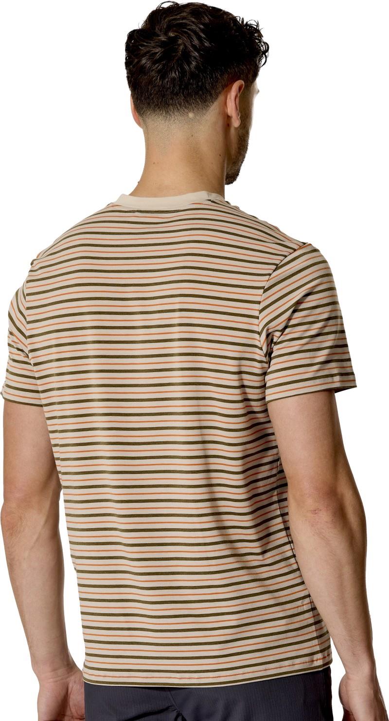 Rivelin Stripe Pocket Tee - Mens - pebble stripe 1