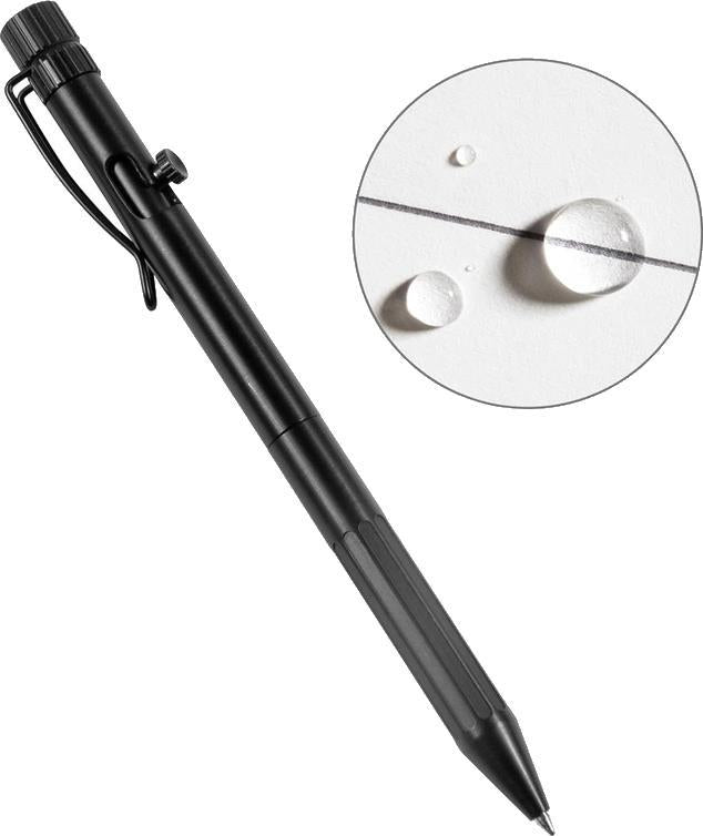 Bolt Action Pen - Black Ink - Black 1