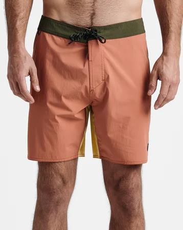 Boatman 2.0 Boardshorts, 17" Outseam - Mens - Saffron Red 3